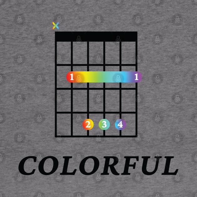 B Colorful B Guitar Chord Tab Light Theme by nightsworthy